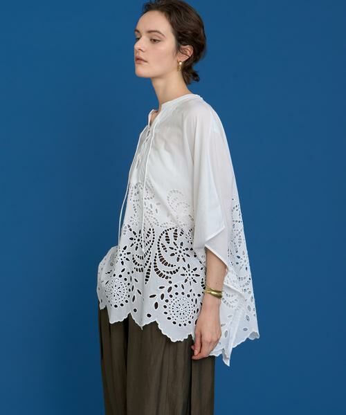 HOUSE OF LOTUS / ハウス オブ ロータス シャツ・ブラウス | シフリー刺繍ポンチョブラウス | 詳細2
