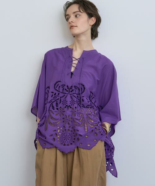 HOUSE OF LOTUS / ハウス オブ ロータス シャツ・ブラウス | シフリー刺繍ポンチョブラウス | 詳細4