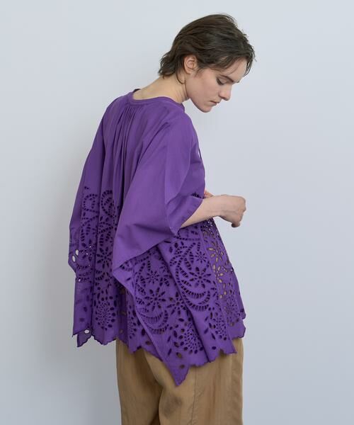 HOUSE OF LOTUS / ハウス オブ ロータス シャツ・ブラウス | シフリー刺繍ポンチョブラウス | 詳細6