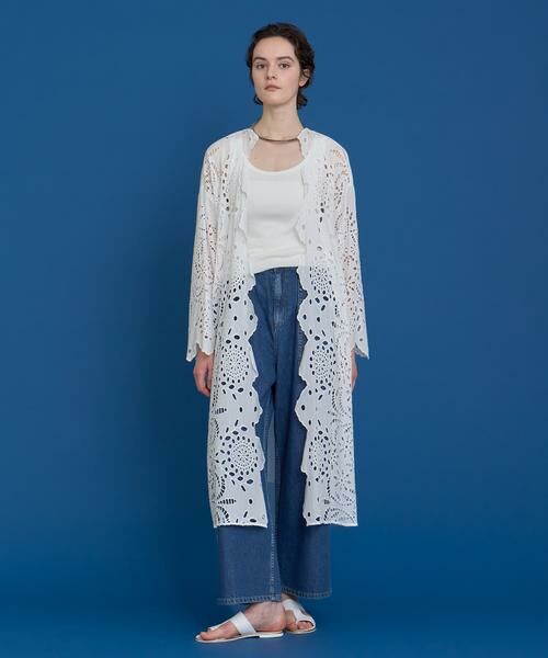 HOUSE OF LOTUS / ハウス オブ ロータス シャツ・ブラウス | シフリー刺繍ロングガウン | 詳細1