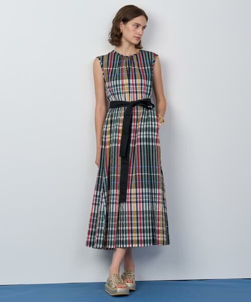 HOUSE OF LOTUS/ハウス オブ ロータス ランダムチェックワンピース ブラック系 2 HOUSE OF LOTUS/ハウス オブ ロータス ランダムチェックワンピース ブラック系 2