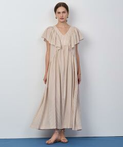 HOUSE OF LOTUS / ハウス オブ ロータス ワンピース | ストライプフリルスリーブワンピース