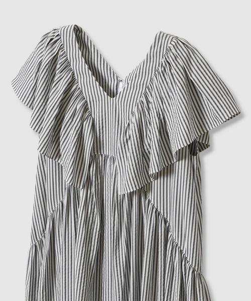 HOUSE OF LOTUS / ハウス オブ ロータス ワンピース | ストライプフリルスリーブワンピース | 詳細10