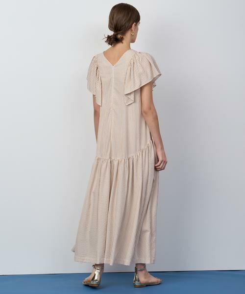 HOUSE OF LOTUS / ハウス オブ ロータス ワンピース | ストライプフリルスリーブワンピース | 詳細3