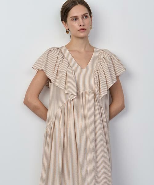 HOUSE OF LOTUS / ハウス オブ ロータス ワンピース | ストライプフリルスリーブワンピース | 詳細4