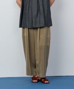 HOUSE OF LOTUS / ハウス オブ ロータス スラックス・ドレスパンツ | キュプラサテンフォルムパンツ