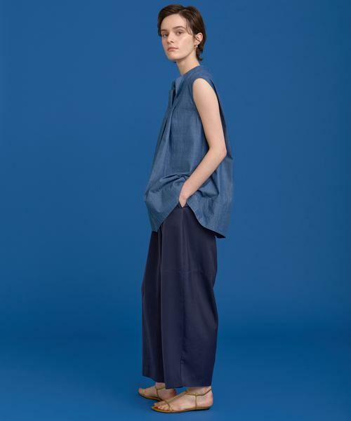 HOUSE OF LOTUS / ハウス オブ ロータス スラックス・ドレスパンツ | キュプラサテンフォルムパンツ | 詳細1