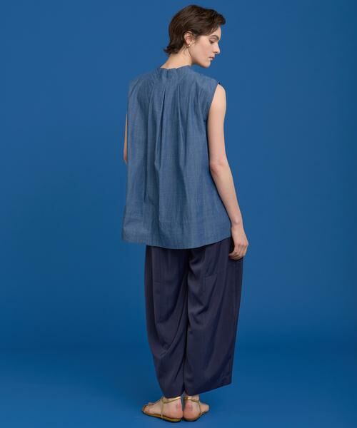 HOUSE OF LOTUS / ハウス オブ ロータス スラックス・ドレスパンツ | キュプラサテンフォルムパンツ | 詳細5