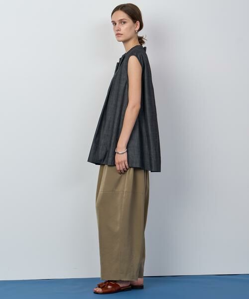 HOUSE OF LOTUS / ハウス オブ ロータス スラックス・ドレスパンツ | キュプラサテンフォルムパンツ | 詳細7