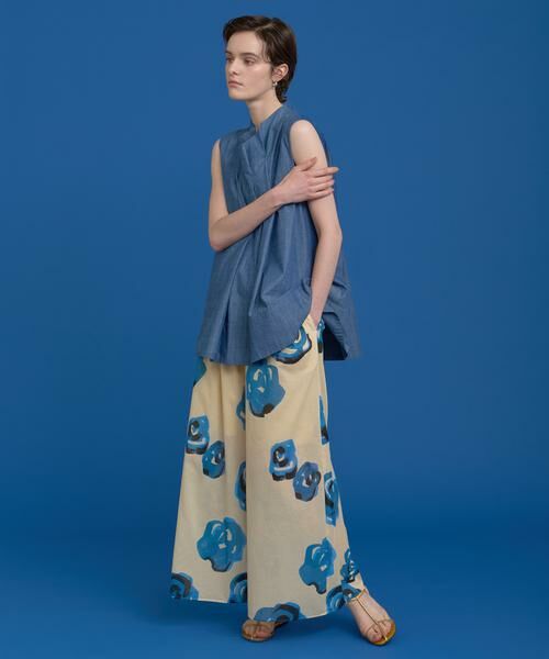 HOUSE OF LOTUS / ハウス オブ ロータス その他パンツ | ブルーフラワーワイドパンツ | 詳細2