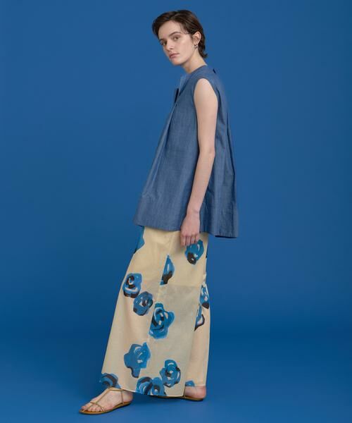 HOUSE OF LOTUS / ハウス オブ ロータス その他パンツ | ブルーフラワーワイドパンツ | 詳細3