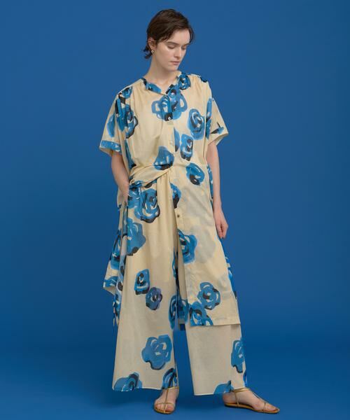 HOUSE OF LOTUS / ハウス オブ ロータス その他パンツ | ブルーフラワーワイドパンツ | 詳細4