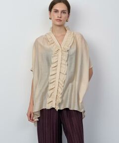 HOUSE OF LOTUS / ハウス オブ ロータス シャツ・ブラウス | シアーシルクブレンドフリルブラウス