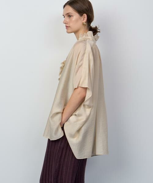 HOUSE OF LOTUS / ハウス オブ ロータス シャツ・ブラウス | シアーシルクブレンドフリルブラウス | 詳細1