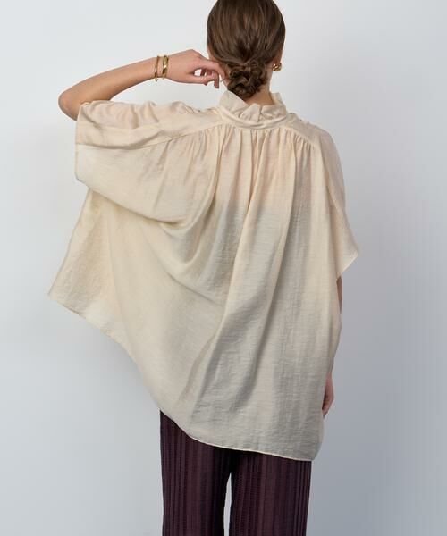 HOUSE OF LOTUS / ハウス オブ ロータス シャツ・ブラウス | シアーシルクブレンドフリルブラウス | 詳細2