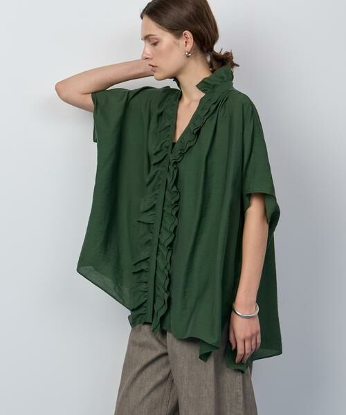 HOUSE OF LOTUS / ハウス オブ ロータス シャツ・ブラウス | シアーシルクブレンドフリルブラウス | 詳細4