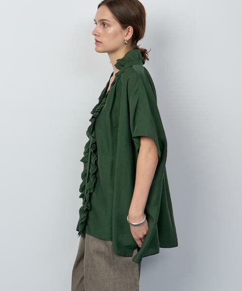 HOUSE OF LOTUS / ハウス オブ ロータス シャツ・ブラウス | シアーシルクブレンドフリルブラウス | 詳細5