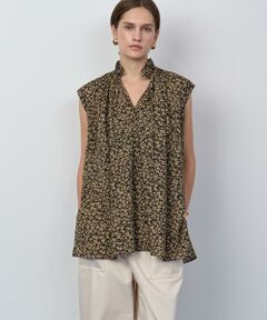 HOUSE OF LOTUS / ハウス オブ ロータス シャツ・ブラウス | ウェーブプリントギャザーノースリーブブラウス