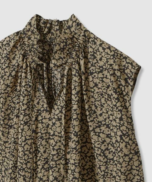 HOUSE OF LOTUS / ハウス オブ ロータス シャツ・ブラウス | ウェーブプリントギャザーノースリーブブラウス | 詳細10