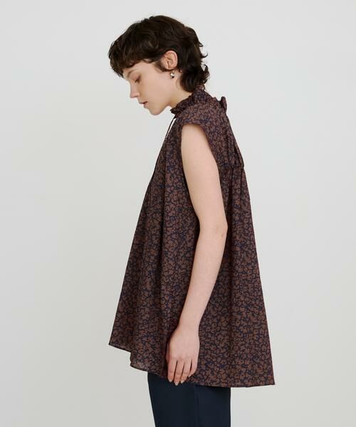 HOUSE OF LOTUS / ハウス オブ ロータス シャツ・ブラウス | ウェーブプリントギャザーノースリーブブラウス | 詳細2