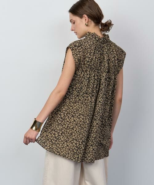 HOUSE OF LOTUS / ハウス オブ ロータス シャツ・ブラウス | ウェーブプリントギャザーノースリーブブラウス | 詳細6