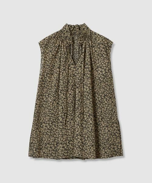 HOUSE OF LOTUS / ハウス オブ ロータス シャツ・ブラウス | ウェーブプリントギャザーノースリーブブラウス | 詳細8