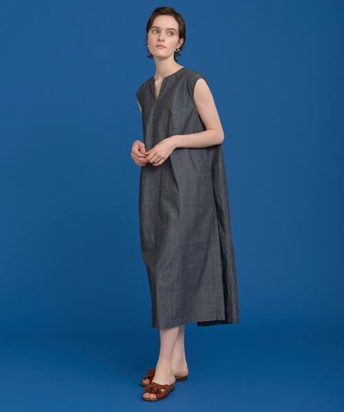 HOUSE OF LOTUS / ハウス オブ ロータス ワンピース | シャンブレーデニムフォルムワンピース | 詳細4