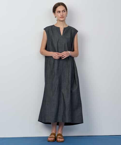 HOUSE OF LOTUS / ハウス オブ ロータス ワンピース | シャンブレーデニムフォルムワンピース | 詳細8