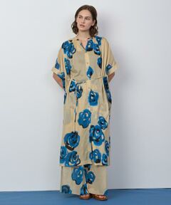 HOUSE OF LOTUS / ハウス オブ ロータス ワンピース | ブルーフラワーシャツワンピース