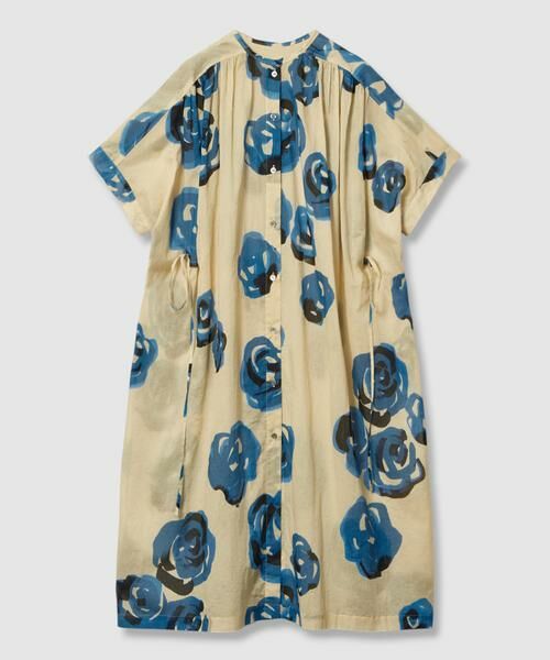 HOUSE OF LOTUS / ハウス オブ ロータス ワンピース | ブルーフラワーシャツワンピース | 詳細6