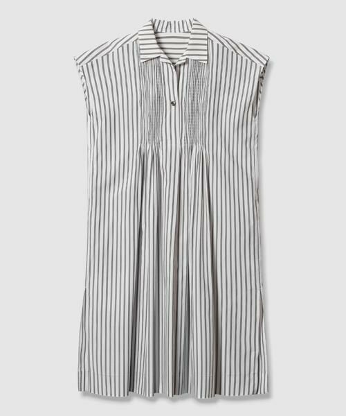 HOUSE OF LOTUS / ハウス オブ ロータス ワンピース | ストライプタックシャーリングワンピース | 詳細14