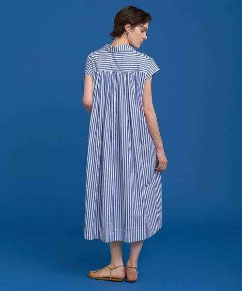 HOUSE OF LOTUS / ハウス オブ ロータス ワンピース | ストライプタックシャーリングワンピース | 詳細3