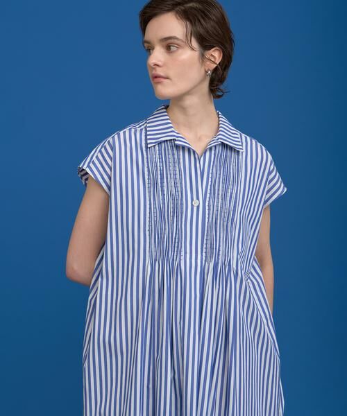 HOUSE OF LOTUS / ハウス オブ ロータス ワンピース | ストライプタックシャーリングワンピース | 詳細4