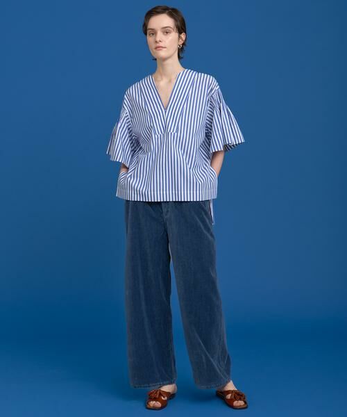 HOUSE OF LOTUS / ハウス オブ ロータス パンツ | インディゴベルベットパンツ | 詳細1