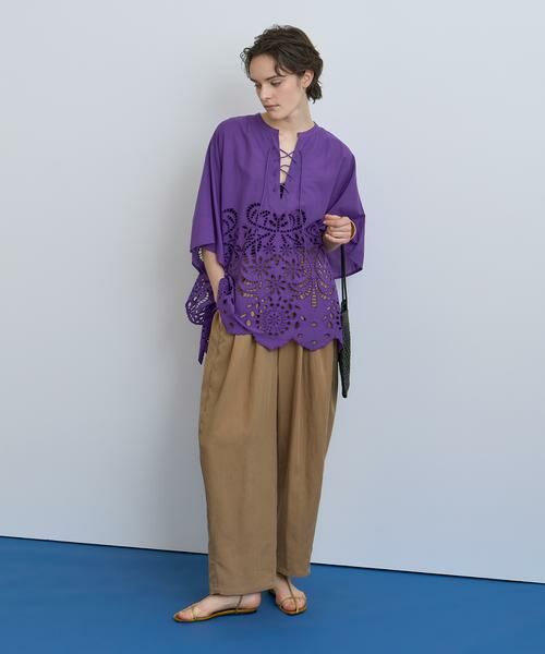 セール】 フィブリルポプリンバレルストリングパンツ （その他