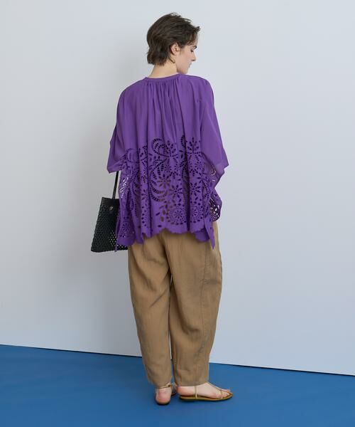 HOUSE OF LOTUS / ハウス オブ ロータス その他パンツ | フィブリルポプリンバレルストリングパンツ | 詳細4