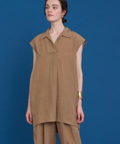 HOUSE OF LOTUS / ハウス オブ ロータス シャツ・ブラウス | フィブリルポプリンオープンカラーブラウス