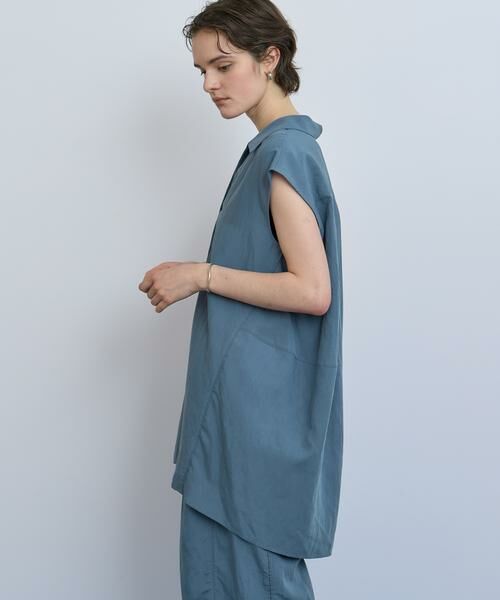 HOUSE OF LOTUS / ハウス オブ ロータス シャツ・ブラウス | フィブリルポプリンオープンカラーブラウス | 詳細1