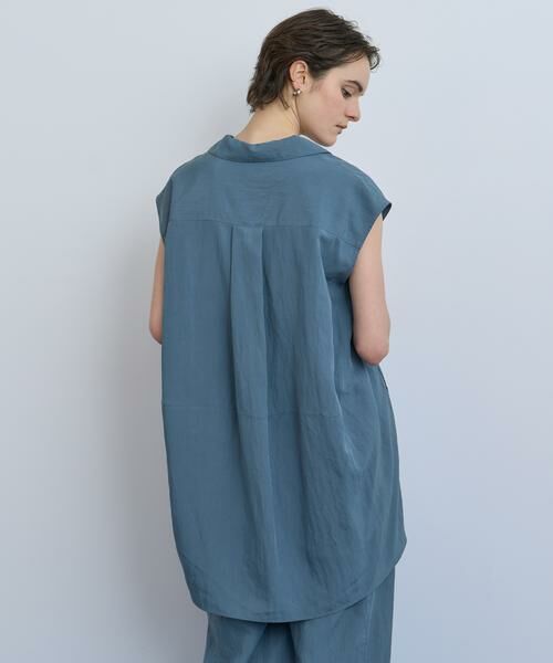 HOUSE OF LOTUS / ハウス オブ ロータス シャツ・ブラウス | フィブリルポプリンオープンカラーブラウス | 詳細2