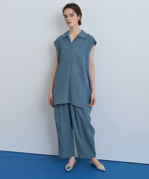 HOUSE OF LOTUS / ハウス オブ ロータス シャツ・ブラウス | フィブリルポプリンオープンカラーブラウス | 詳細3