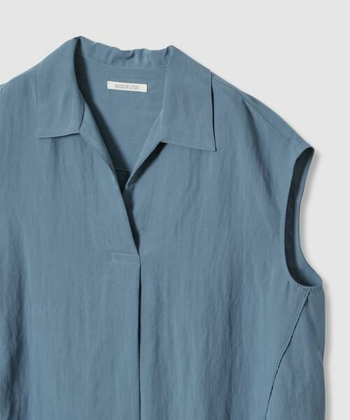 HOUSE OF LOTUS / ハウス オブ ロータス シャツ・ブラウス | フィブリルポプリンオープンカラーブラウス | 詳細9