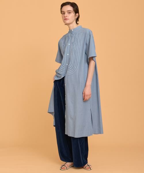 HOUSE OF LOTUS / ハウス オブ ロータス ワンピース | シャンブレーフリルシャツワンピース | 詳細1