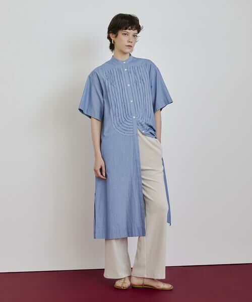 HOUSE OF LOTUS / ハウス オブ ロータス ワンピース | シャンブレーフリルシャツワンピース | 詳細4