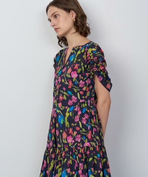 HOUSE OF LOTUS / ハウス オブ ロータス ワンピース | マルチフラワーティアードワンピース | 詳細4