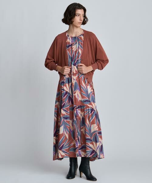 HOUSE OF LOTUS / ハウス オブ ロータス ワンピース | クレインフラワーシャーリングワンピース | 詳細4