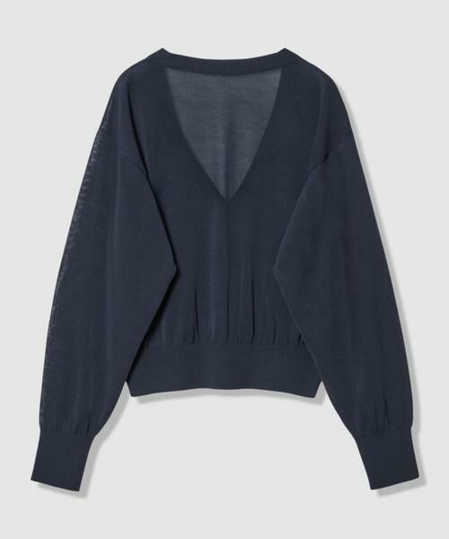 HOUSE OF LOTUS / ハウス オブ ロータス カーディガン・ボレロ | シアーニットVネックカーディガン | 詳細13