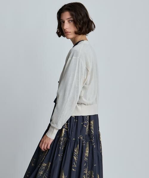 HOUSE OF LOTUS / ハウス オブ ロータス カーディガン・ボレロ | シアーニットVネックカーディガン | 詳細3