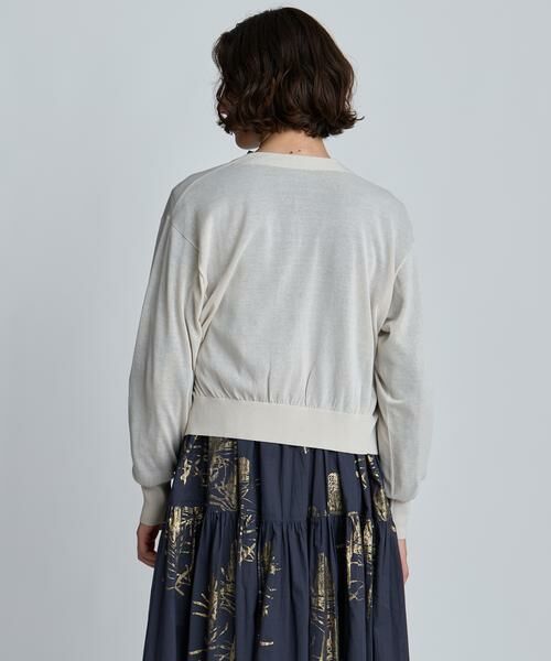 HOUSE OF LOTUS / ハウス オブ ロータス カーディガン・ボレロ | シアーニットVネックカーディガン | 詳細4