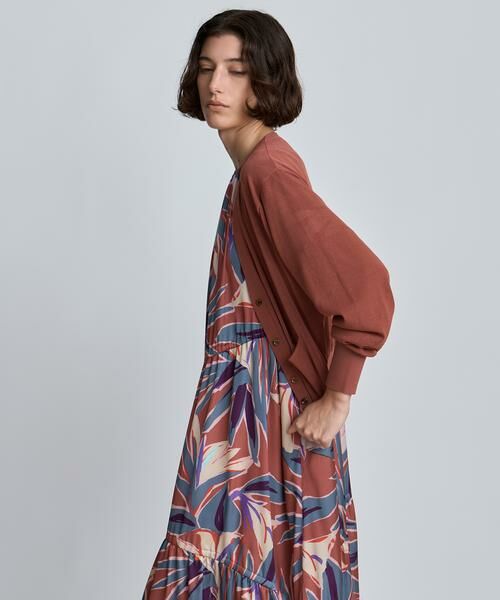 HOUSE OF LOTUS / ハウス オブ ロータス カーディガン・ボレロ | シアーニットVネックカーディガン | 詳細9