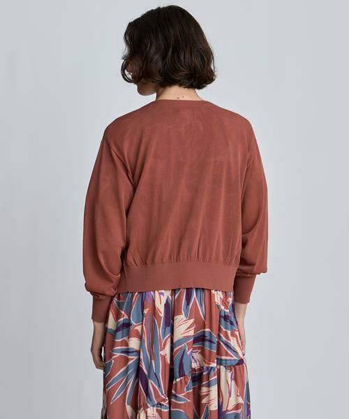 HOUSE OF LOTUS / ハウス オブ ロータス カーディガン・ボレロ | シアーニットVネックカーディガン | 詳細10